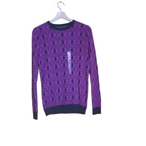 NEW Kim  Rogers purple long-sleeved pull-over crew-neck sweater